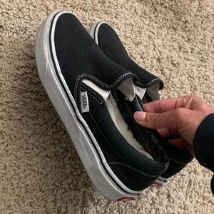 Vans slip on black size 6.5 women’s